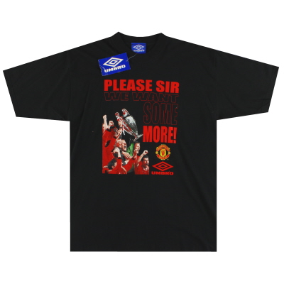 1998-00 Manchester United 'Please Sir' Graphic Tee *w/tags*