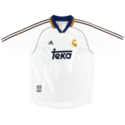 1998-00 레알 마드리드 아디다스 홈 셔츠 M