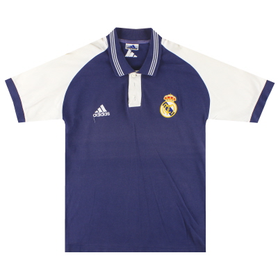1998-00 Real Madrid adidas Polo Shirt M