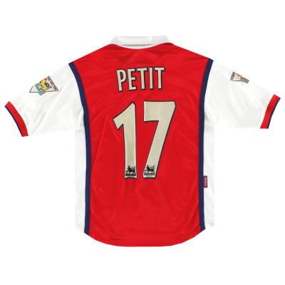 1998-99 Arsenal Home Shirt Petit #17 L.Boys
