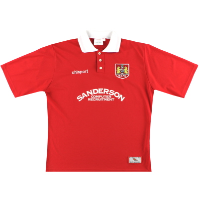 1998-99 Bristol City uhlsport Heimtrikot L