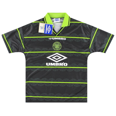 1998-99 Celtic Umbro Auswärtstrikot *mit Etiketten* M