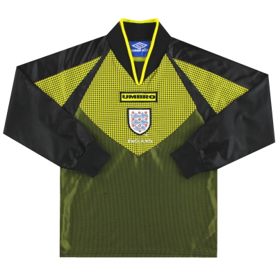 1998-99 England Umbro Torwart Shirt Y.