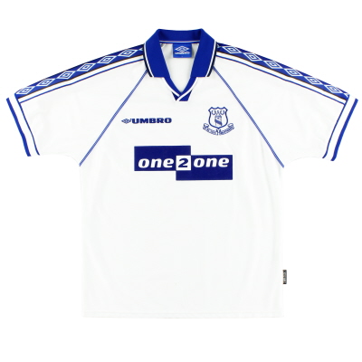 1998-99 Camiseta de la XNUMXa equipación Umbro del Everton XL