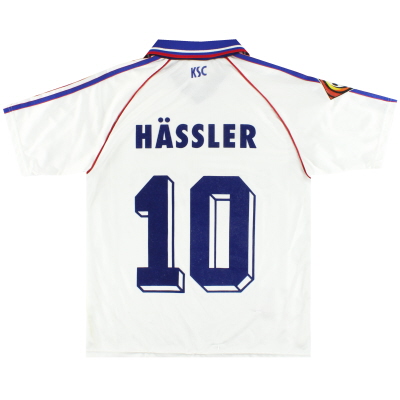 1998-99 Karslruhe adidas 홈 셔츠 Hassler #10 Y