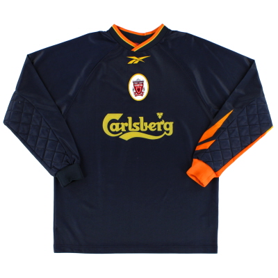 1998-99 Liverpool Reebok Goalkeeper Shirt L.Boys