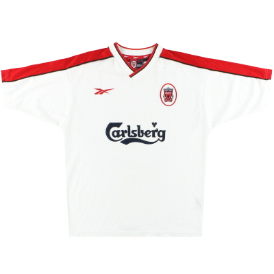 1998-99 Baju Liverpool Reebok Away * Mint * L