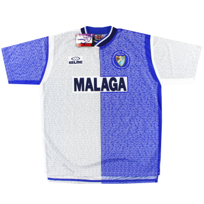 1998-99 Kemeja Rumah 'Edisi Khusus' Malaga Kelme * dengan label * XL