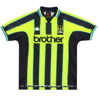 1998-99 Manchester City Kappa Away Shirt #9 M 