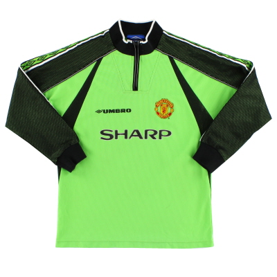 1998-99 맨체스터 유나이티드 골키퍼 셔츠 # 1 Y