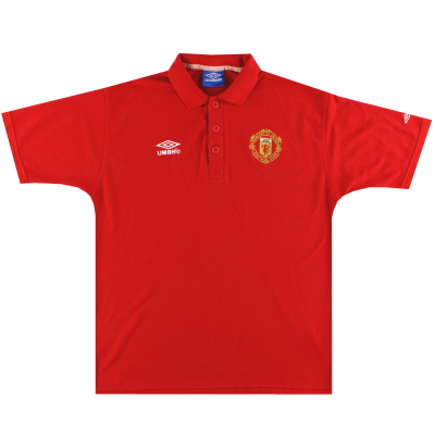 1998-99 Manchester United Umbro рубашка-поло XL