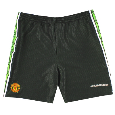1998-99 Manchester United Umbro Goalkeeper Shorts M.Boys