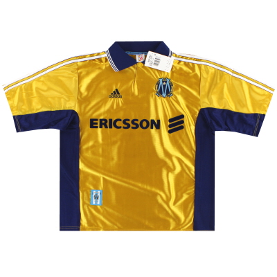 1998-99 마르세유 아디다스 XNUMX주년 서드 셔츠 *태그 포함* XL