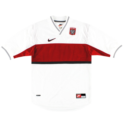 Kemeja Kandang Nike Polandia 1998-99 * Baru * M