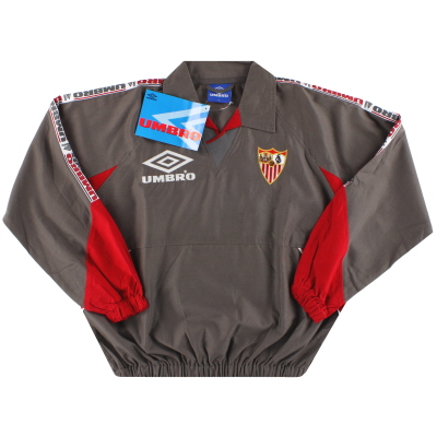 1998-99 Sevilla Umbro Drill Top * avec étiquettes * M