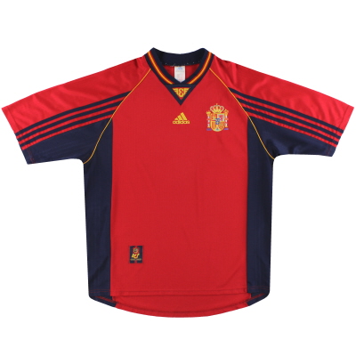 1998-99 Spanyol Kemeja Kandang adidas L.