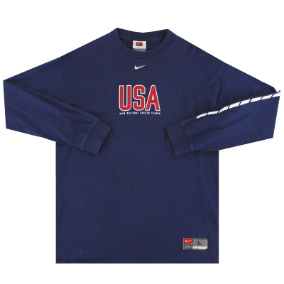 1998-99 Camiseta estampada Nike de EE. UU. L/SL