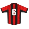 1999-00 AC Milan adidas Player Issue Home Shirt #6 S