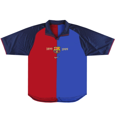 1999-00 Barcelona Nike Centenary Home Shirt XL