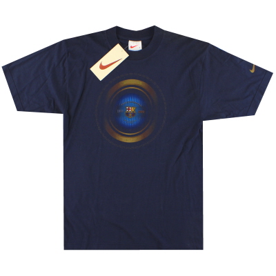 1999-00 T-shirt de loisirs Nike Centenary de Barcelone *avec étiquettes* S