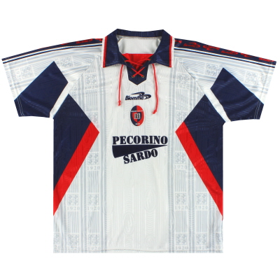 1999-00 Cagliari Biemme Away Рубашка # 6 XXL