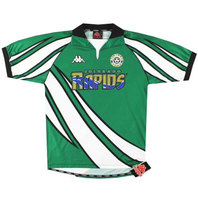 1999-00 Maillot extérieur Kappa des Colorado Rapids * avec étiquettes * L