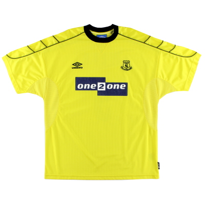 Camiseta de visitante L de Everton Umbro 1999-00