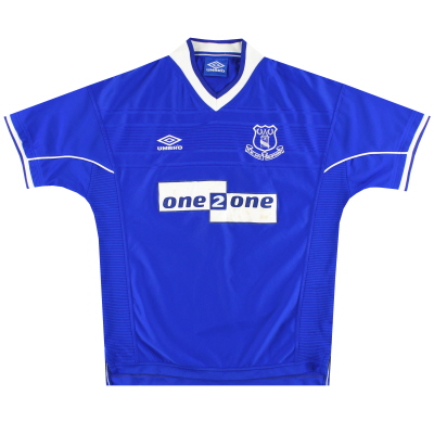 1999-00 Everton Umbro Baju Kandang L