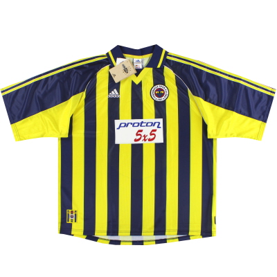 1999-00 Fenerbahce adidas 홈 셔츠 *w/tags* XXL