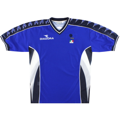 1999-00 Italia Diadora FIGC Training Shirt *Mint* XL