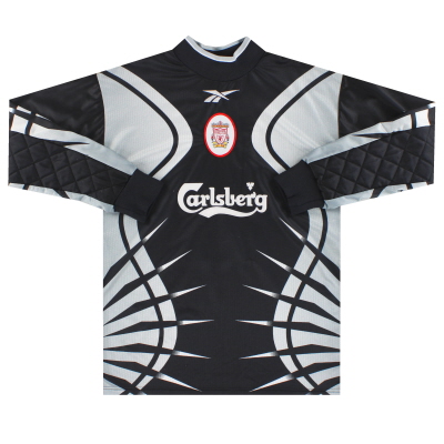 1999-00 Liverpool Reebok Goalkeeper Shirt James #1 Y