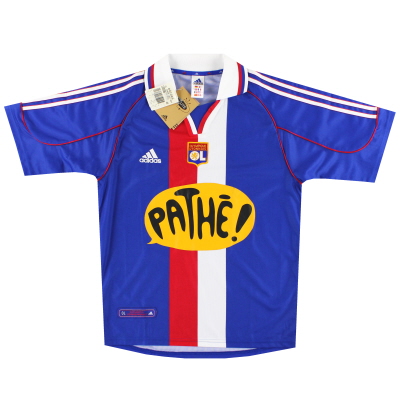 Camiseta visitante adidas CL del Lyon 2000-01 * con etiquetas * S