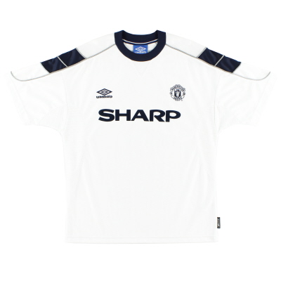 1999-00 Manchester United Umbro Kaos Ketiga * Mint * XL