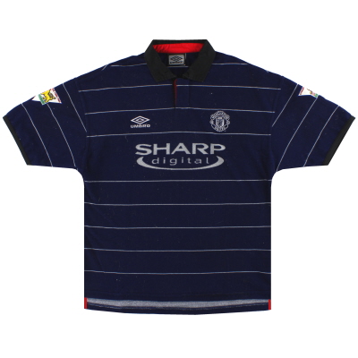 1999-00 Manchester United Umbro Away Shirt L 