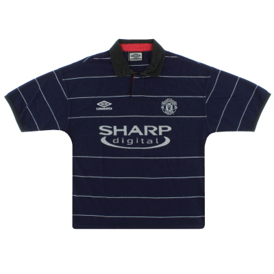 1999-00 Manchester United Umbro Auswärtstrikot XL. Jungen