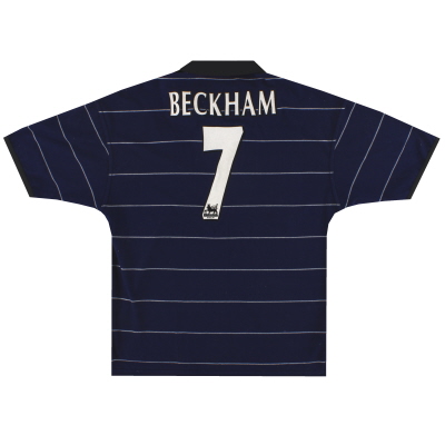 1999-00 Manchester United Away Shirt Beckham #7