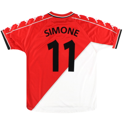 1999-00 Camiseta Monaco Kappa Local Simone # 11 L