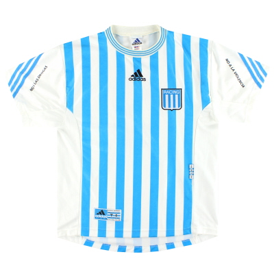 1999-00 Camiseta de local #3 del Racing Club De Avellaneda *Mint* L