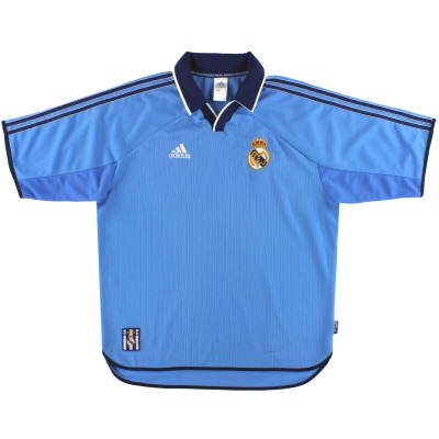 1999-00 Real Madrid adidas Third Shirt L 