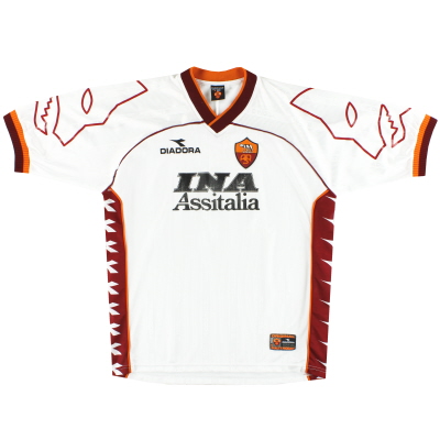 1999-00 Roma Diadora Away Shirt L