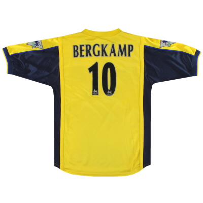 1999-01 Arsenal Nike Away Maglia Bergkamp # 10 XL. Ragazzi