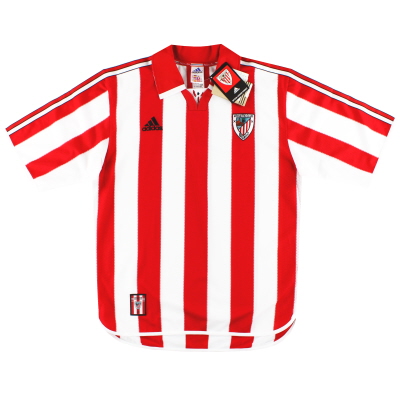 1999-01 Athletic Bilbao adidas thuisshirt *met kaartjes* M