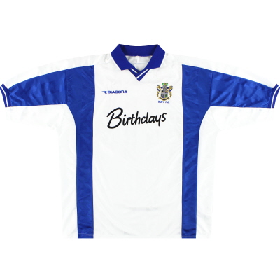 1999-01 Bury Diadora thuisshirt XL