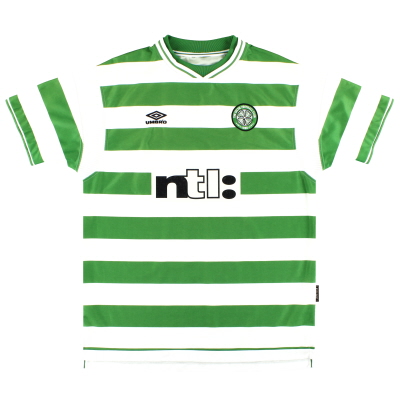 1999-01 Celtic Umbro Домашняя рубашка L