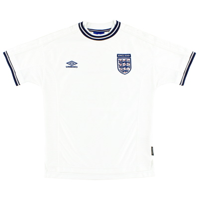 1999-01 England Umbro Home Shirt L.Boys 