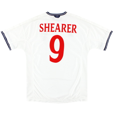 1999-01 England Umbro Home Shirt Shearer #9 XL