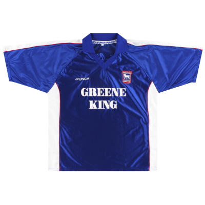 1999-01 Ipswich Punch Home Shirt L 