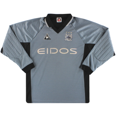1999-01 Manchester City Le Coq Sportif Goalkeeper Shirt #1 M 
