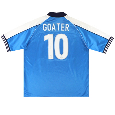 1999-01 Kemeja Kandang Manchester City Le Coq Sportif Goater #10 L