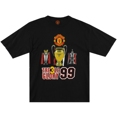 1999 Manchester United 'Treble Glory 99' Graphic Tee Y 